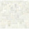 Msi Greecian White Herringbone Pattern SAMPLE Polished Marble Mesh-Mounted Mosaic Tile ZOR-MD-0453-SAM